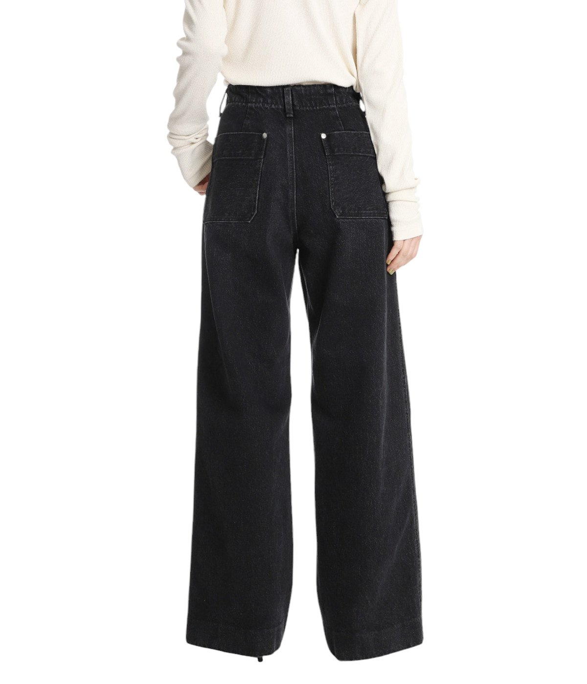 TANAKA WORK JEAN TROUSERS ブラック WORK JEAN TROUSERS BLACK(W29 BLACK): TANAKA: MENS｜CONZ
